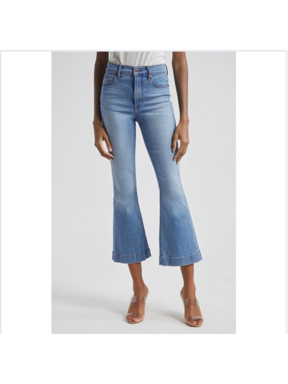 Women's Veronica Beard Carson Ankle Flare Jeans Blue Size 27